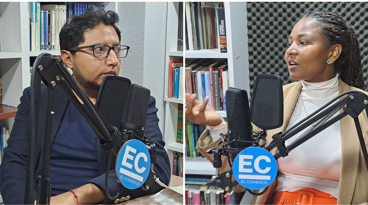 Lenin Sulca y Anita Álava estuvieron en el segundo episodio del podcast Juicio Político. Fotos: EL COMERCIO.