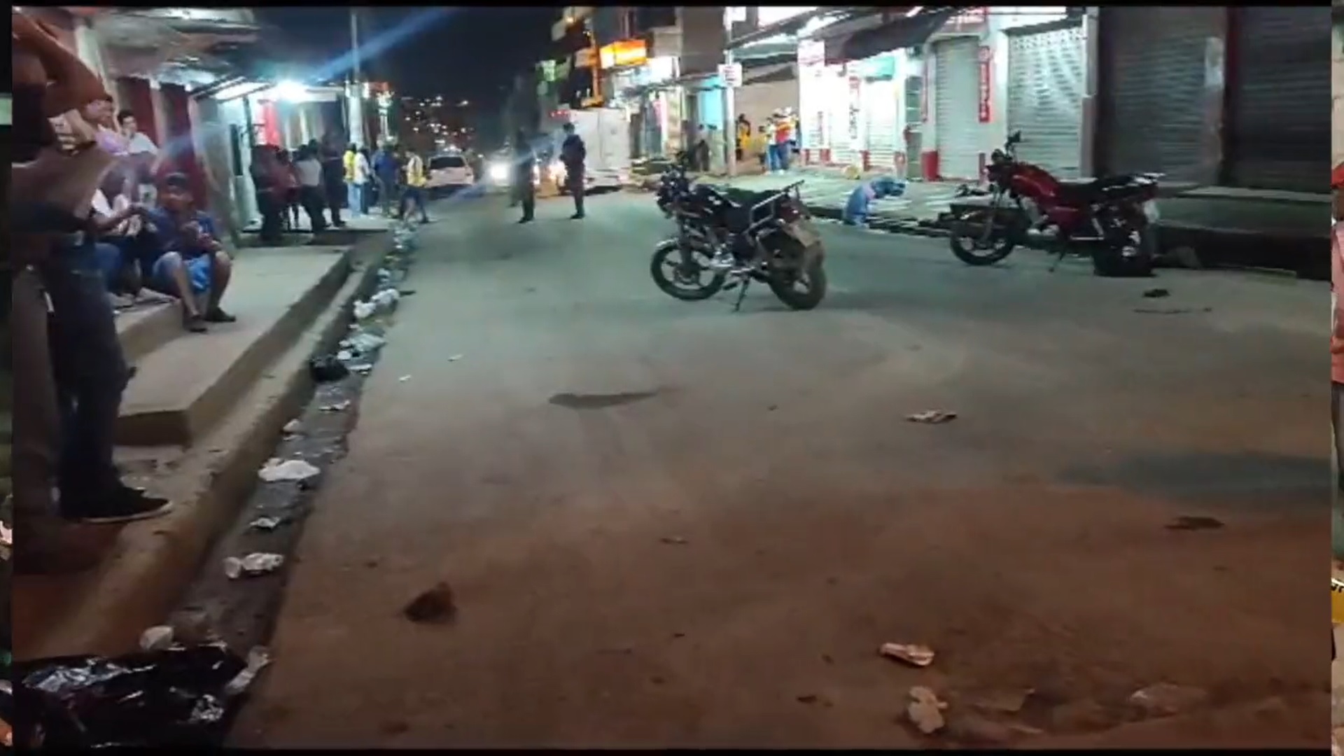 Los asesinos llegaron disparando de forma indiscriminada, indicó la Policía. Foto: Video Policía Nacional