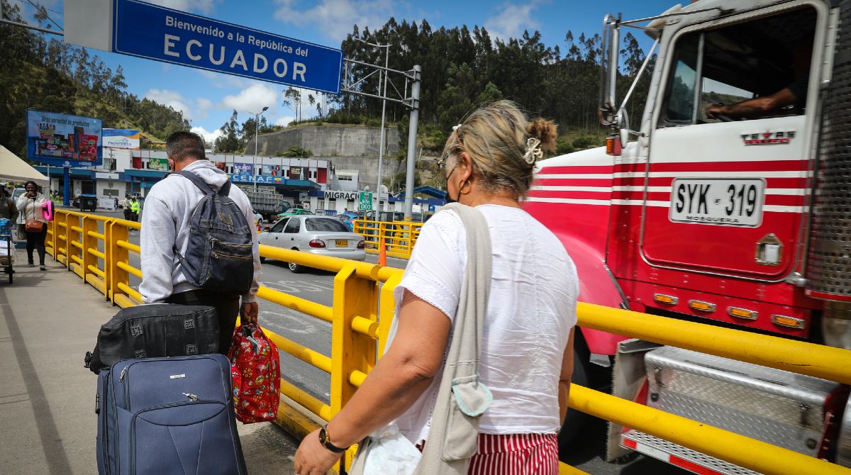 En 2022, Ecuador fue el centro de múltiples desplazamientos de población. Foto: Twitter