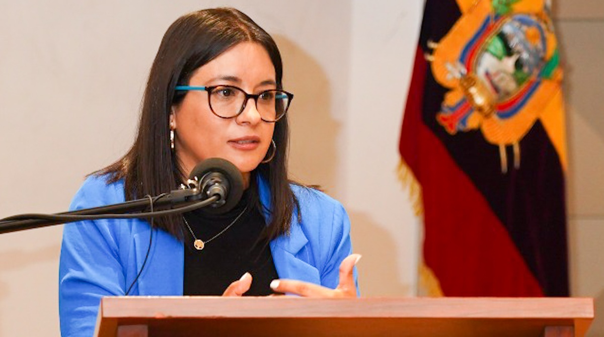 Patricia Carrillo, subsecretaria de Gestión de Riesgos, presentó el nuevo Plan de Plan Nacional para la Reducción de Riesgos. Foto cortesía SGR