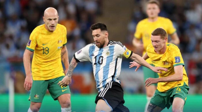 Lionel Messi anotó en el partido Australia vs. Argentina. Foto: @Argentina