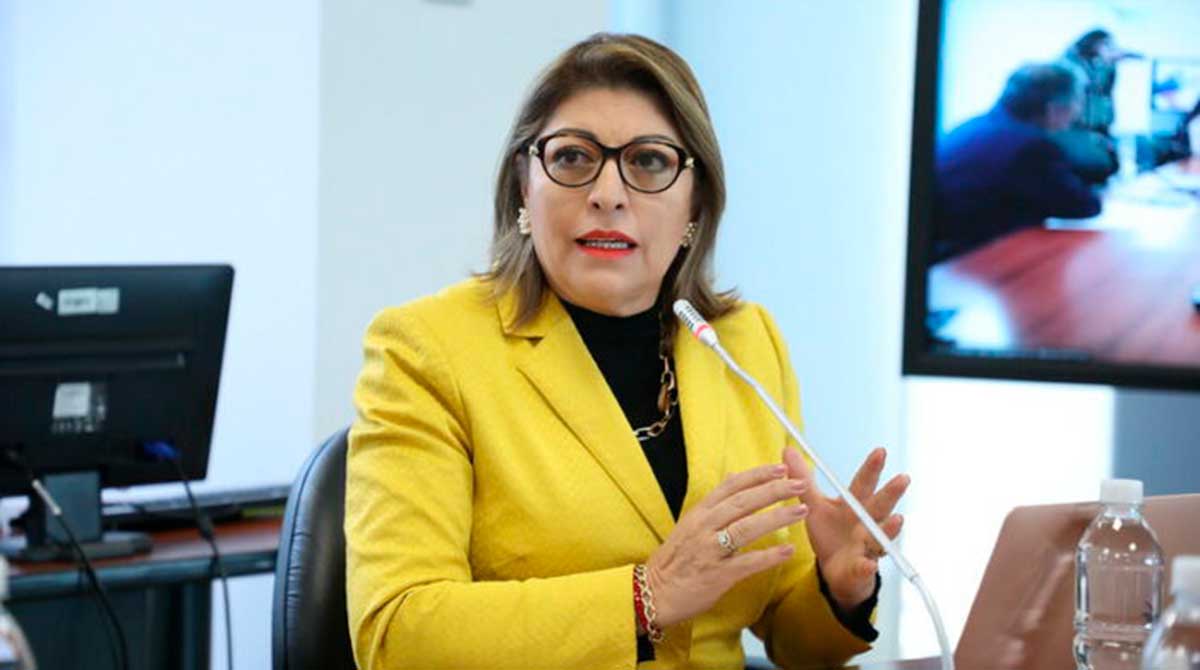 Wilma Andrade (ID), exvicepresidenta de la Comisión de Desarrollo Económico. Foto: Asamblea