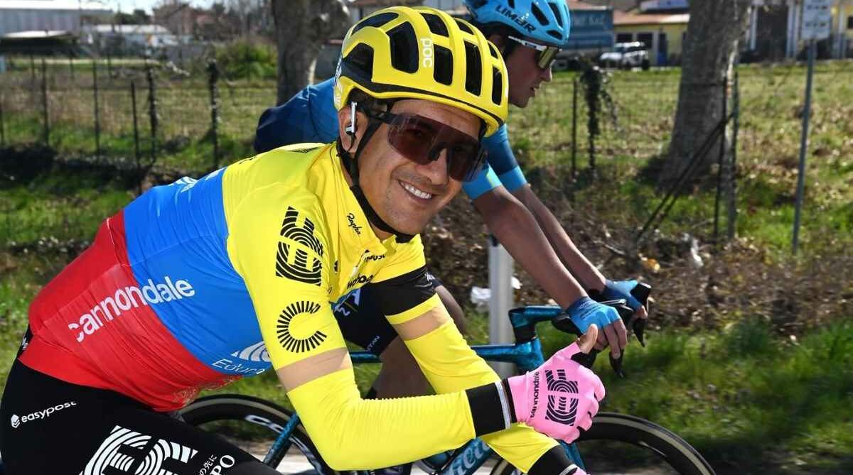 Richard Carapaz, con el jersey de campeón nacional de Ecuador. 'Richie' competirá en el Tour de Francia. Foto: @EFprocycling