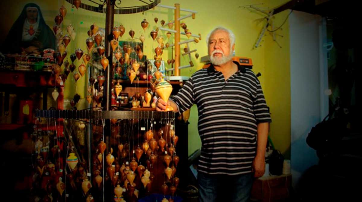 'Don Zabalita' era conocido en La Ronda por su taller Zabala Artes. Foto: Tomada de Quiteñismo.com