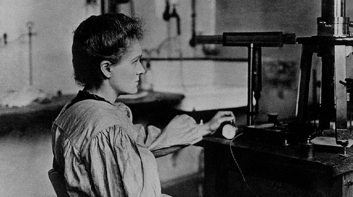 Marie Curie,1898, en el descubrimiento del radio. Foto: Europa Press