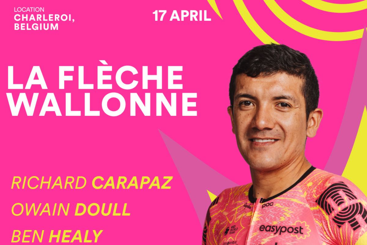 El ecuatoriano Richard Carapaz competirá en la Flecha Valona con el EF Education–EasyPost