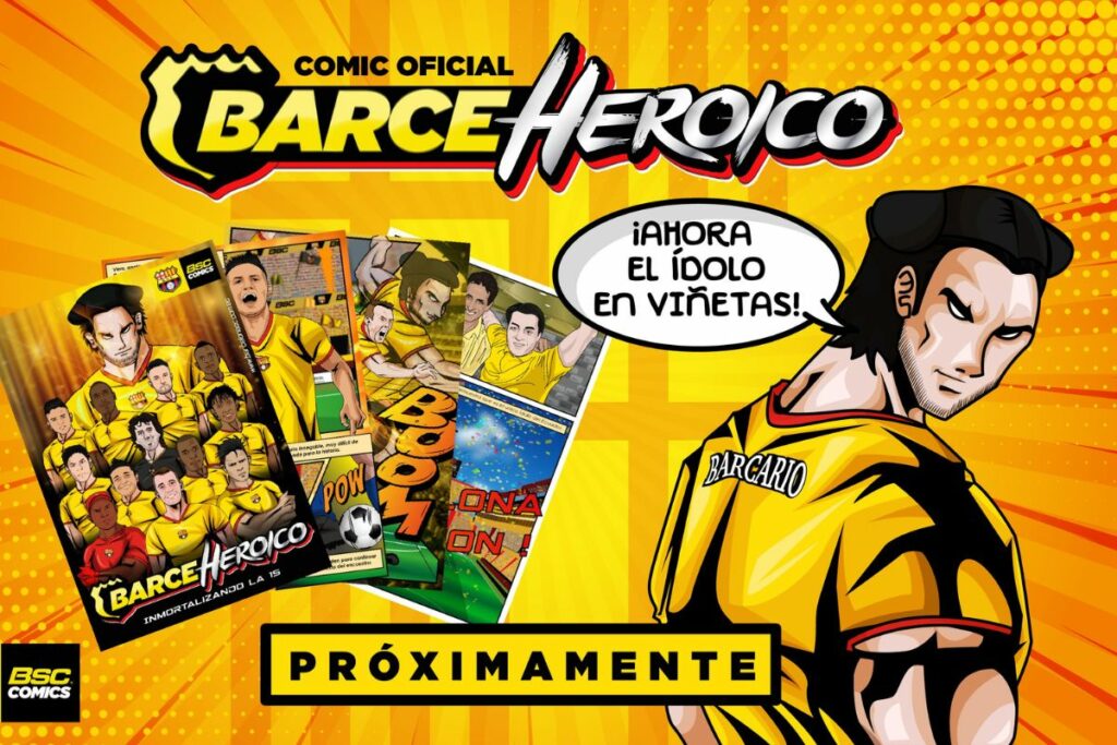 'Barce Heroico' fue el comic que lanzó Barcelona SC en 2018. 