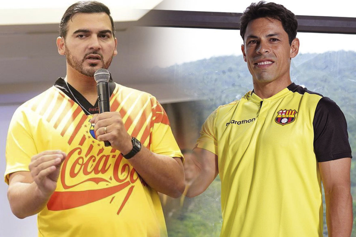 Antonio Álvarez (i) y Matías Oyola, serán los candidatos a la presidencia de Barcelona SC.