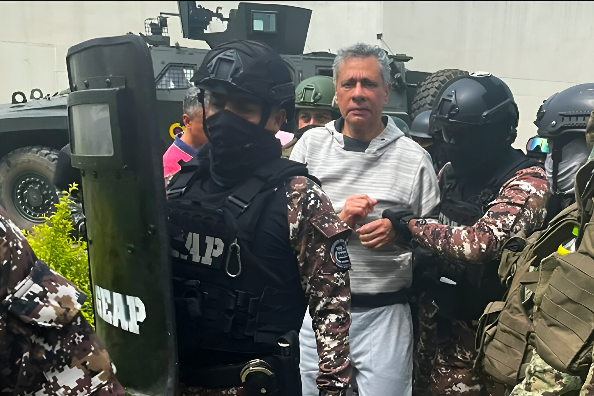 Jorge Glas fue trasladado a la prisión La Roca, en Guayaquil. Foto: Cortesía