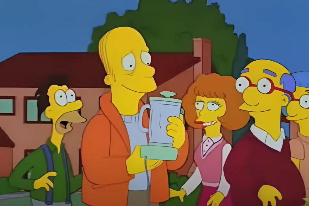 La partida de Larry de la icónica 'Taberna de Moe' en el episodio 765 marcó un hito en la historia de 'Los Simpson'. Foto: Captura de pantalla.