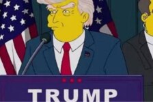 'Bart to the Future' mostró a Lisa Simpson como presidenta enfrentando una crisis económica provocada por Donald Trump. Foto: Captura de pantalla.