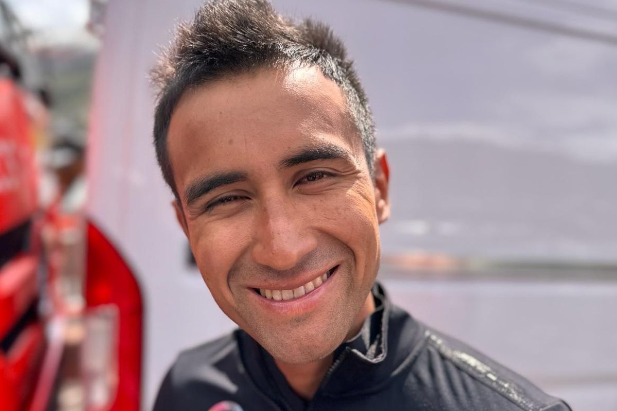 Jhonatan Narváez, ecuatoriano que corre para el Ineos en el Giro de Italia.