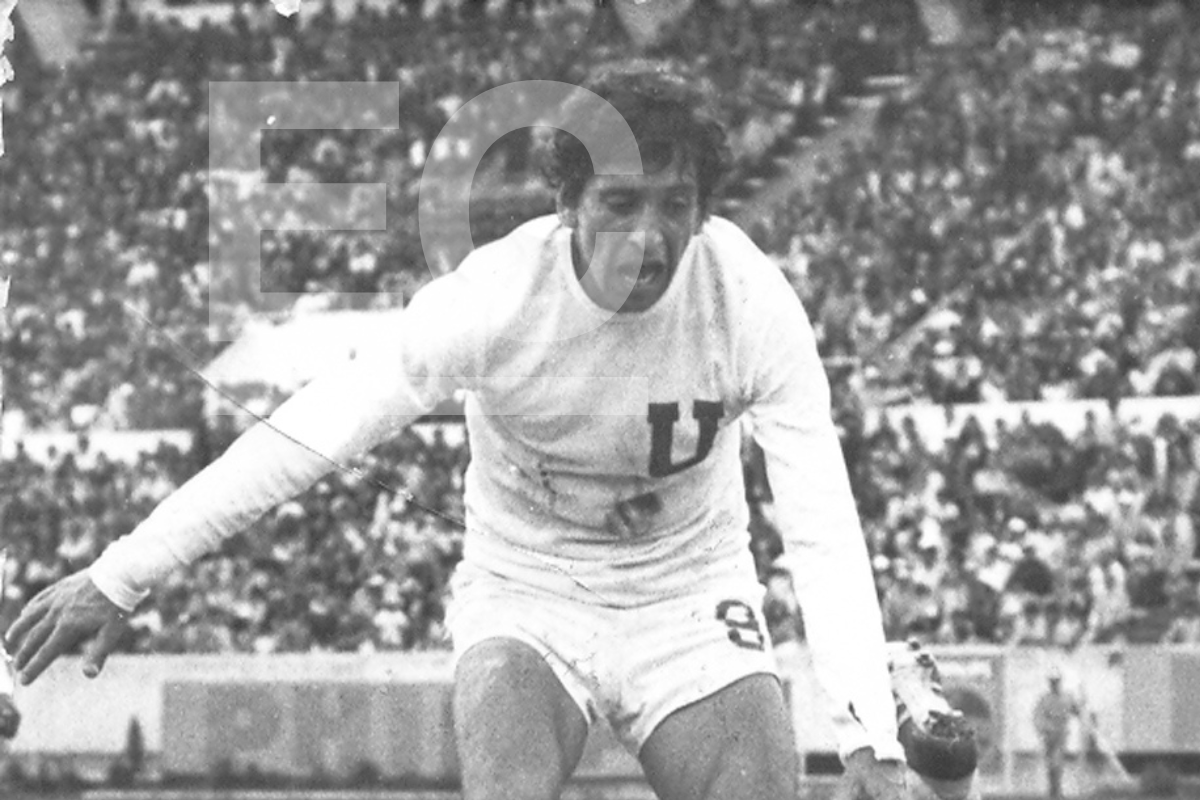 Polo Carrera durante su etapa como jugador de Liga de Quito.