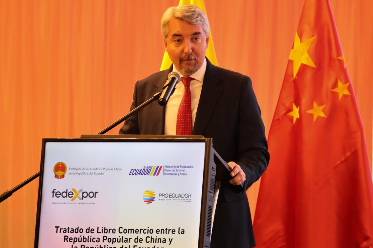 El evento del Tratado de Libre Comercio entre China y Ecuador se realizó en un hotel de Quito. Foto: Hamilton López/ API