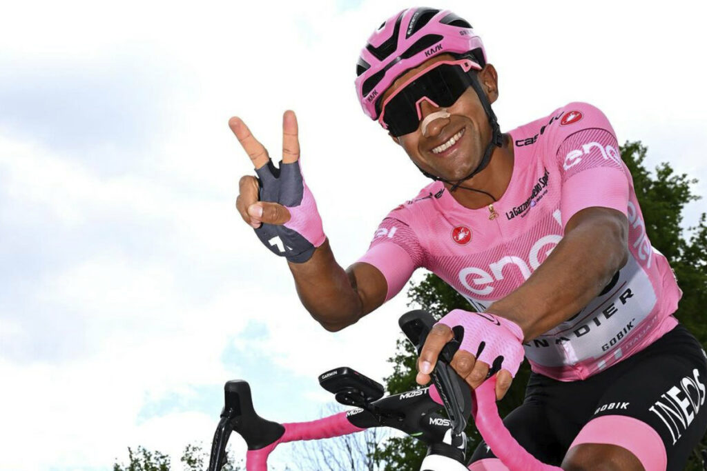 El ecuatoriano Jhonatan Narváez en el Giro de Italia 2024.