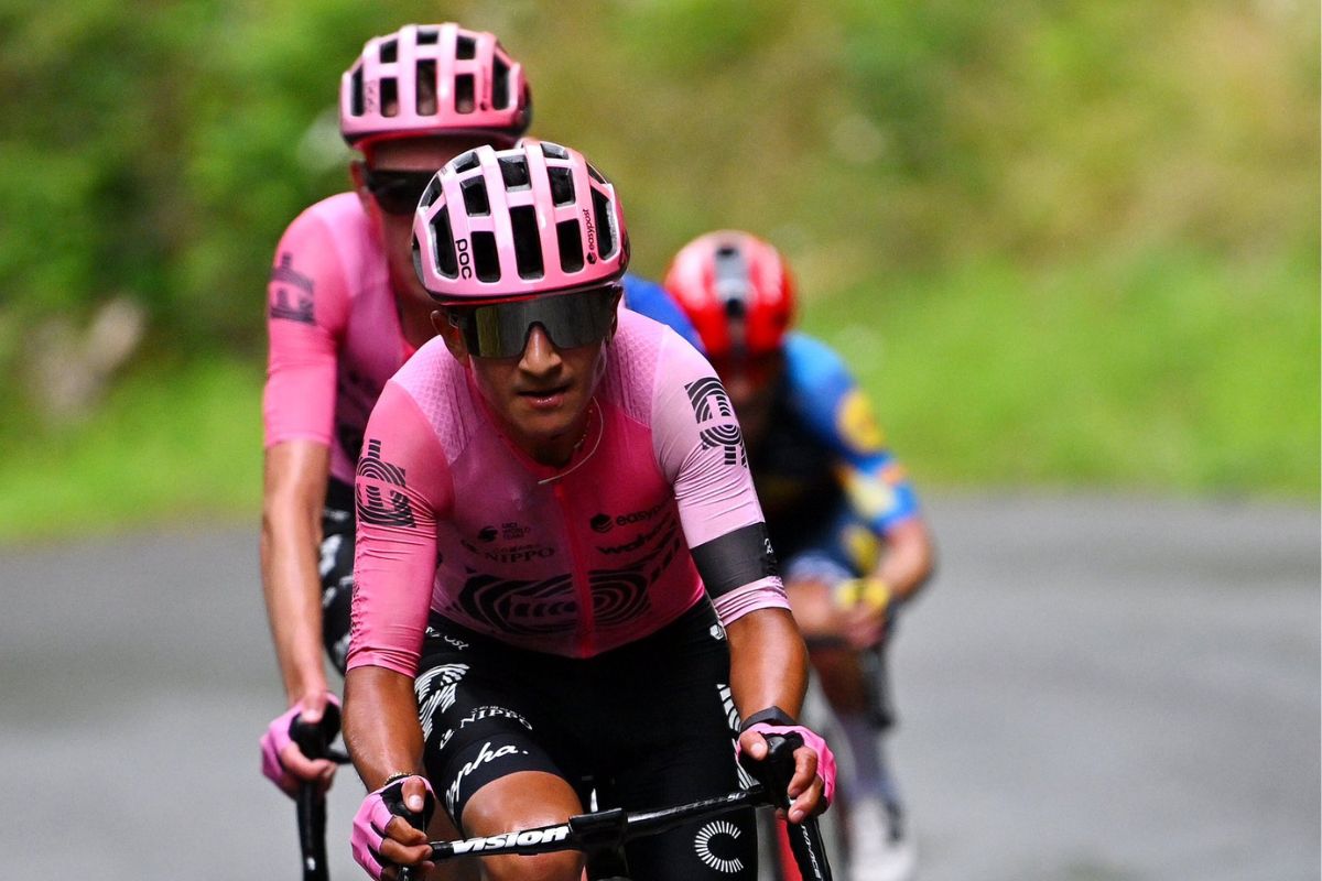 Alexander Cepeda correrá el Giro de Italia 2024 con el EF Education-EasyPost. Foto: @EFprocycling