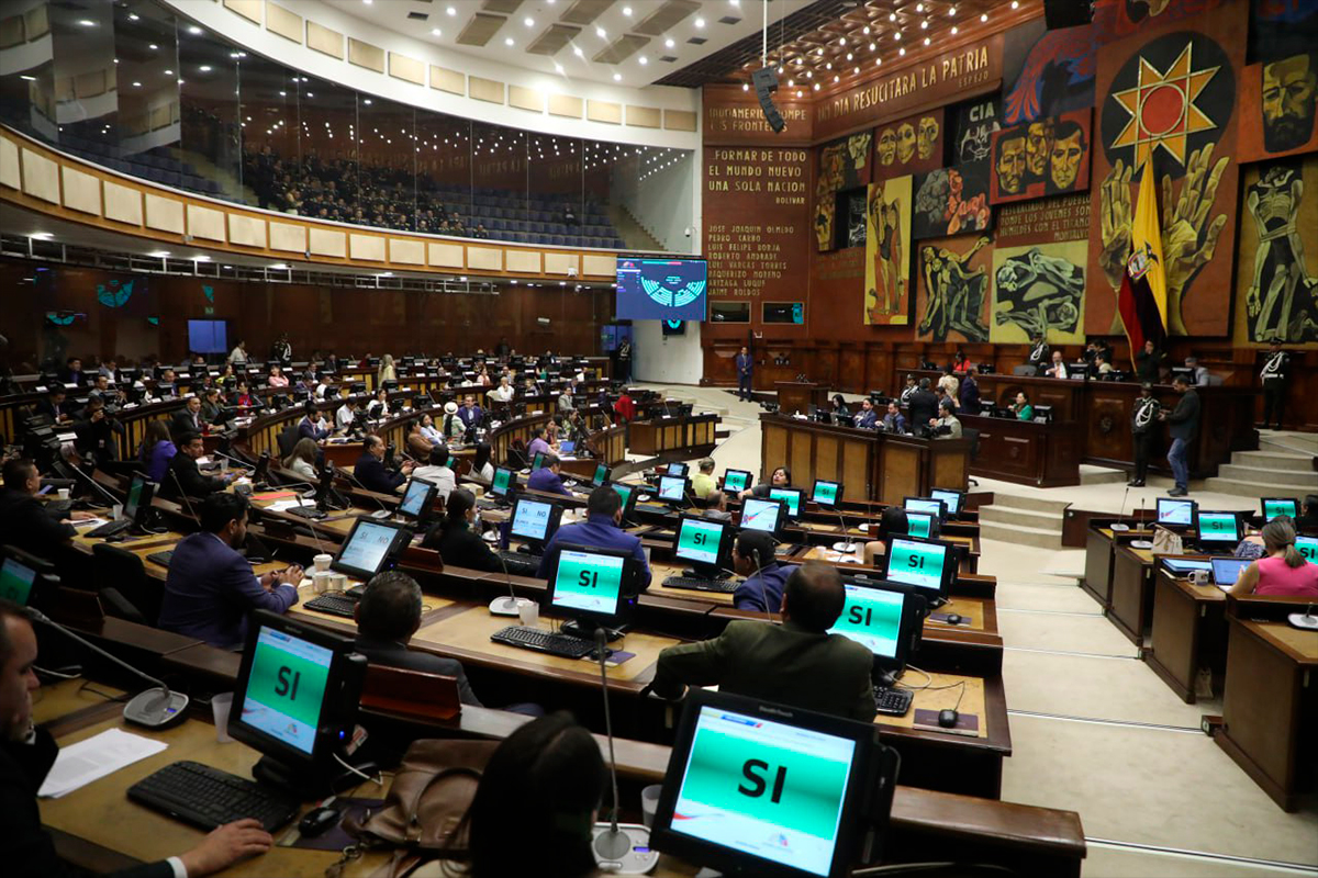 Foto referencial de la votación en el Pleno de la Asamblea Nacional. Foto: X Asamblea Nacional