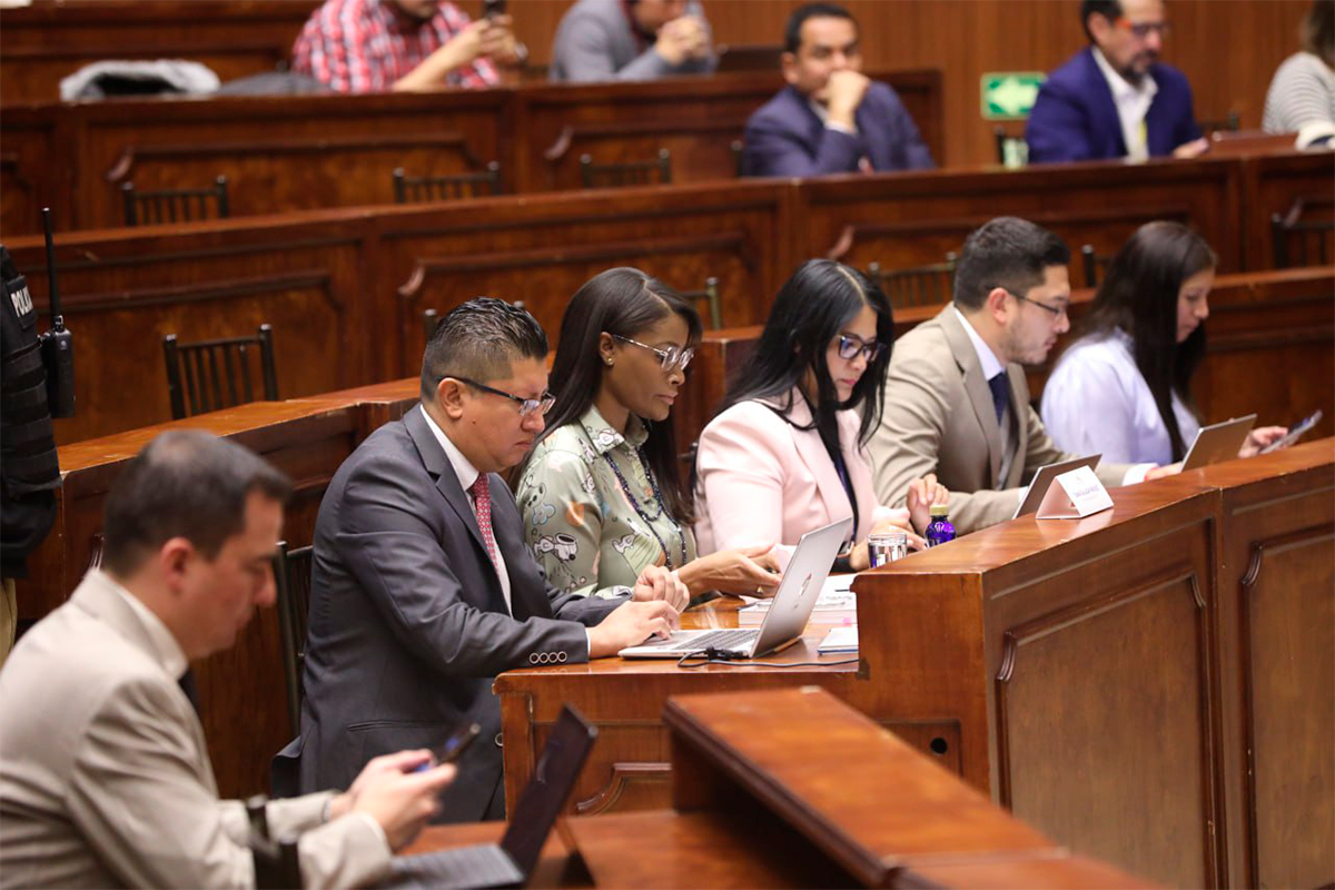La Fiscal General del Estado, Diana Salazar se presentó ante la Asamblea Nacional. Foto: X Asamblea Nacional