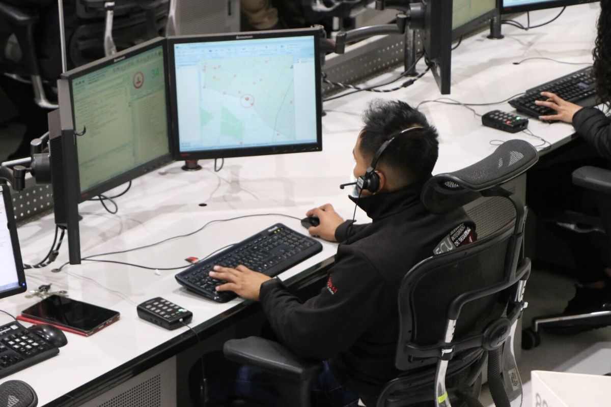Desde la Sala Operativa del ECU911 se gestionan todas las emergencias. Foto; ECU911