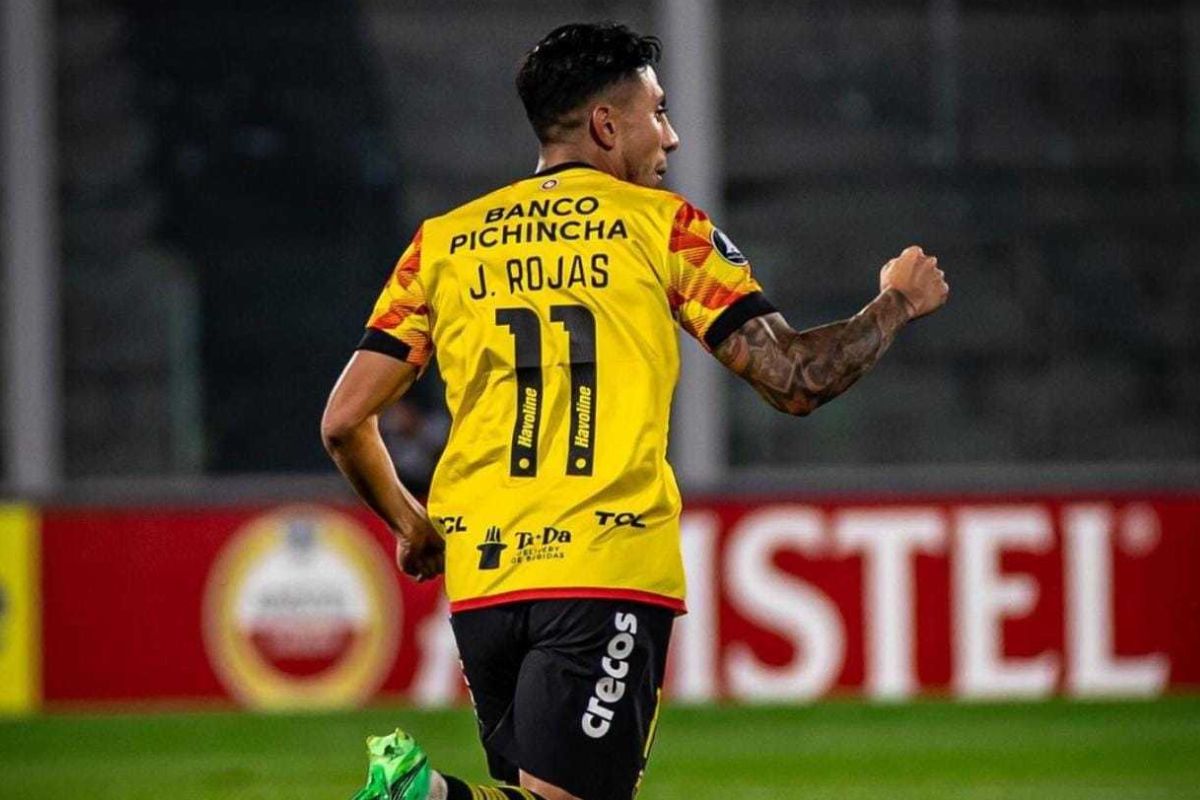 Joao Rojas en una de sus actuaciones en la Copa Libertadores.