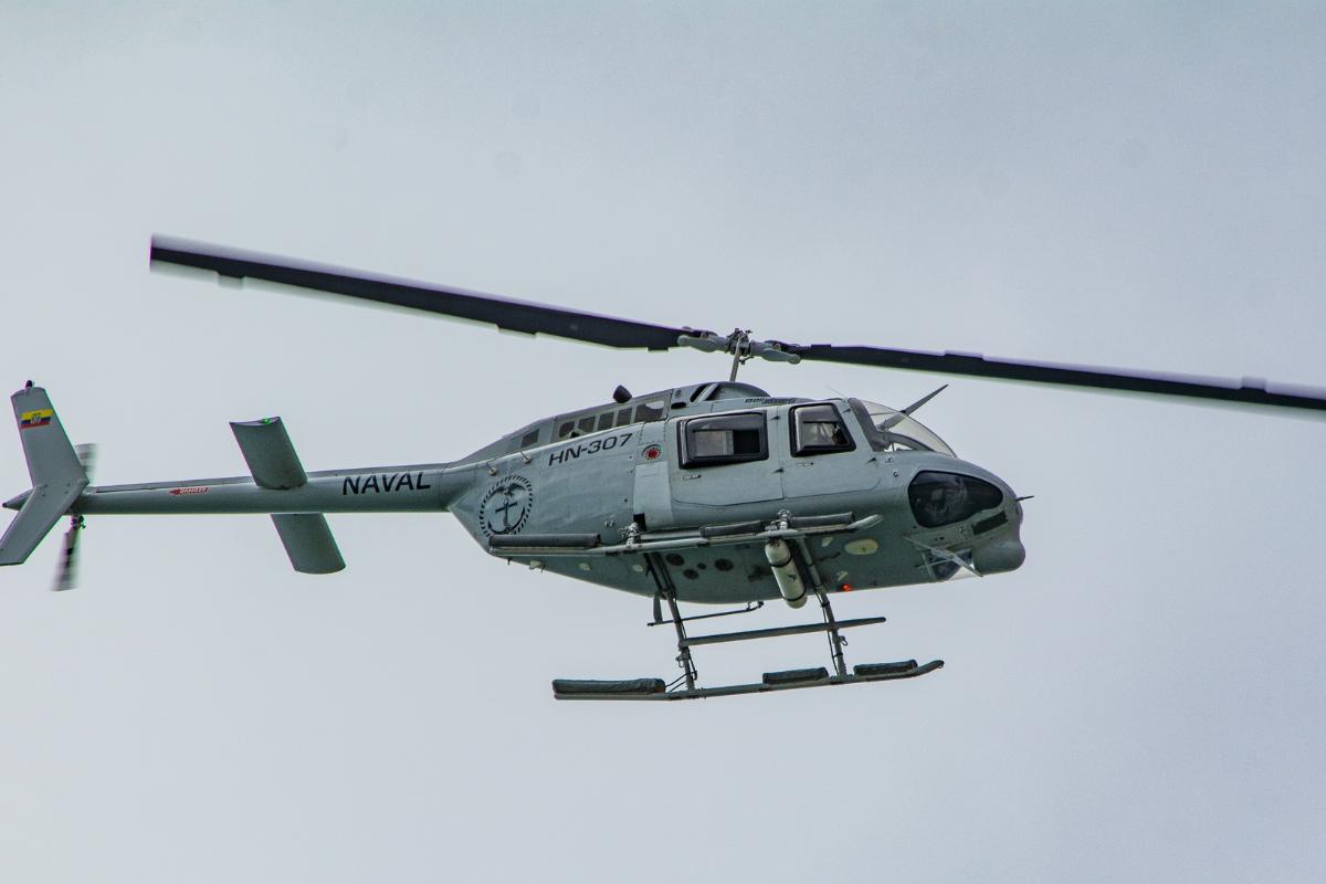 El helicóptero pertenece a la Armada de Ecuador. Imagen referencial: X Héctor Andrade M.
