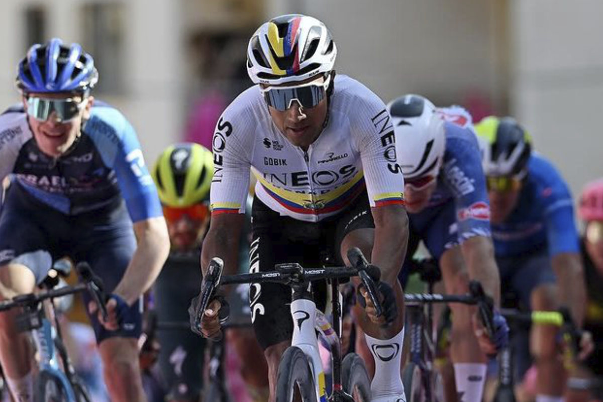 Jhonatan Narváez en el Giro de Italia 2024.