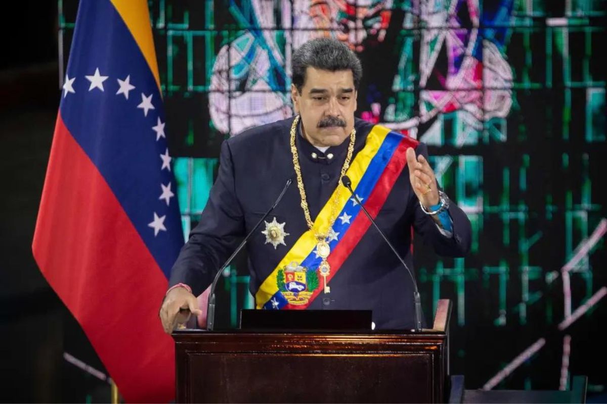 Nicolás Maduro durante uno de sus discursos.