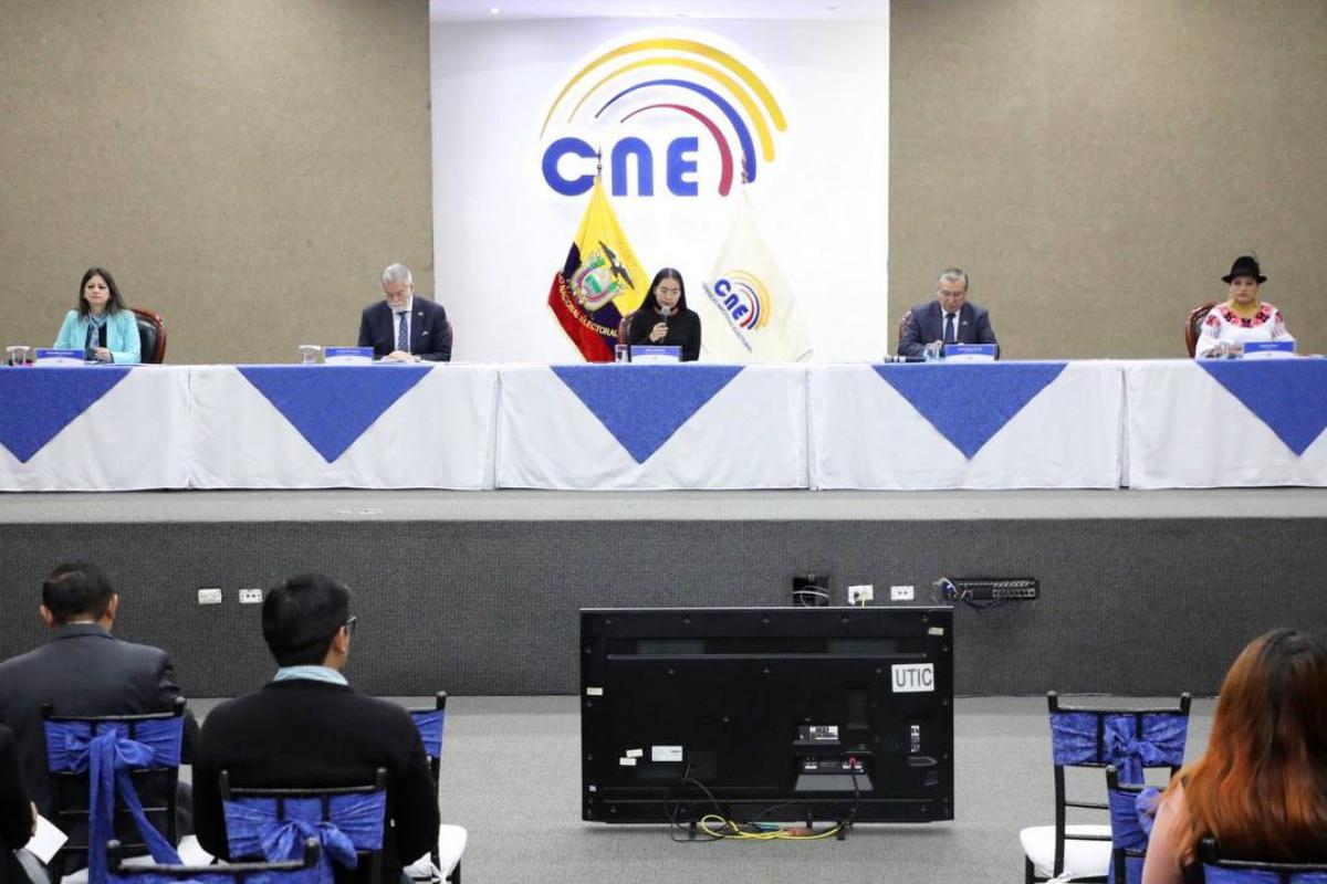 El Pleno del CNE se reunió este 3 de junio de 2024.