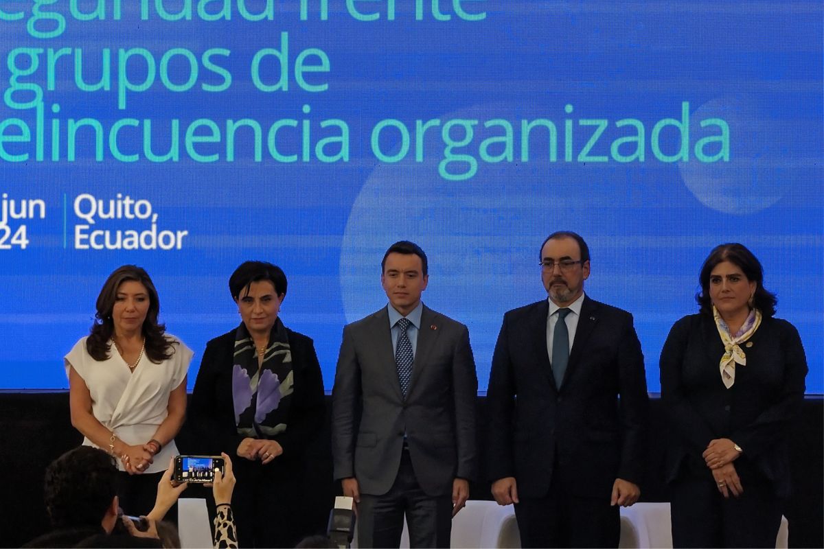 En un evento sobre seguridad, el presidente de Ecuador, Daniel Noboa, y la ministra del Interior, Mónica Palencia, expusieron las estrategias y desafíos del Gobierno.